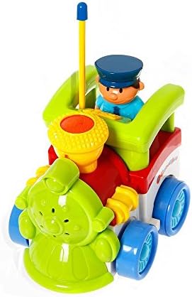 Dexop-Babrit Toy Remote Control Cartoon car Early educational Toy RC Vehicle Cartoon Train with Music and Light