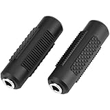 eBoot 2 Pack 3.5mm Stereo Jack to 3.5mm Audio Female/ Female Adapter Connectors