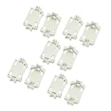 uxcell DIP Package CR2032 CR2025 CR2016 Cell Button Battery Holder 10 Pieces