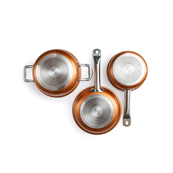 Non-Stick-Cooking-Pans-and-Pots-Set-5-pcs-Oven-Safe-Copper-Cookware-Saucepan-Pots-with-Lids-Kitchenware-Frying-Pan-by-Nuovva Non-Stick Cooking Pans and Pots Set - 5 pcs Oven Safe Copper Cookware - Induction Hob Saucepan Pots with Lids…