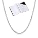1.6mm 925 Sterling Silver Nickel-Free Box Chain Necklace, 22 inches - Made in Italy + Cleaning Cloth