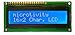 microtivity IM161 LCD Module 1602, White on Blue with Backlight