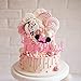 Twodles Cake Topper- Pink Glitter Minnie Inspired Cake Decor Girl Second Birthday Party Supplies