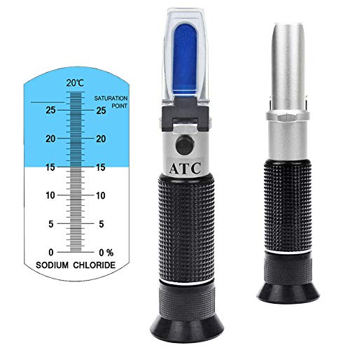 Salinity Refractometer 028 Scale Range, Measuring Sodium Chloride