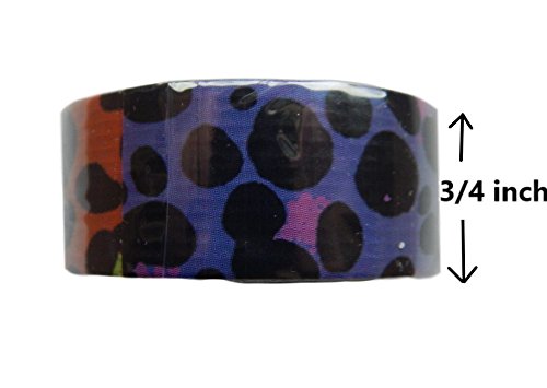 Duck Brand Duct Tape Ducklings 4-Pack Paint Splatter Mod Dots Blue Surf Flower Cool Cheetah