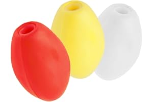 JEZERO Deep Water Fishing Floats: Great for Trail Markers, Dock Floats, Swim Buoy, Kayak Anchor Kit, Pool Buoy, Crabbing & Boats | Mult-Color Combo, 6" x 3", 3-Pack