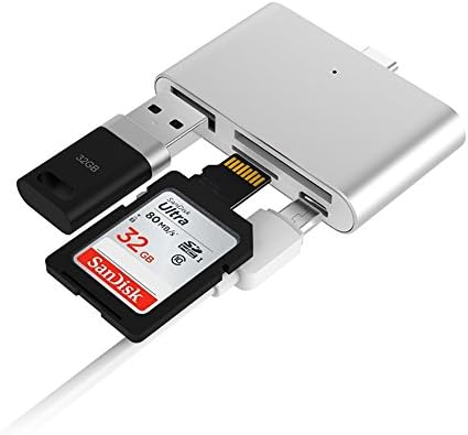 NFTCompany USB3.1 Micro SD/TF Flash Memory Type C Card Reader OTG HUB Adapter Card Reader,Read and Write with OTG Function for MacBook,Chromebook,Windows