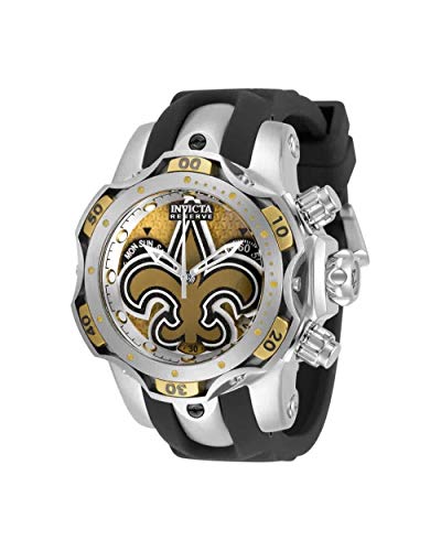 Invicta-NFL-New-Orleans-Saints-Chronograph-Quartz-Ladies-Watch-33105