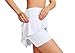 Cityoung Womens Athletic Pleated Golf Skirts with Pockets Tennis Skirt High Waisted with Shorts Running Workout White S