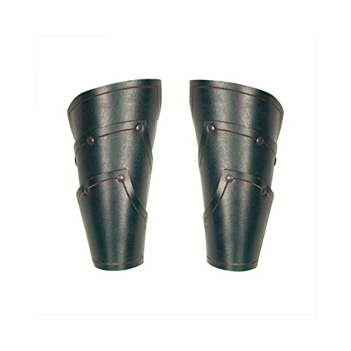 Armor Venue: Fantasy Green Elven Vambraces - Leather Arm Armour