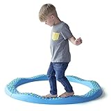 JumpOff Jo Rocksteady Balance Builder Set for Kids, Turquoise and Lime, 8 Pieces