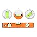 TACKLIFE MT-L03 12-Inch Level Aluminum Alloy Magnetic Torpedo Level Plumb/Level/45-Degree Measuring Shock Resistant Spirit Level with Standard and Metric Rulers