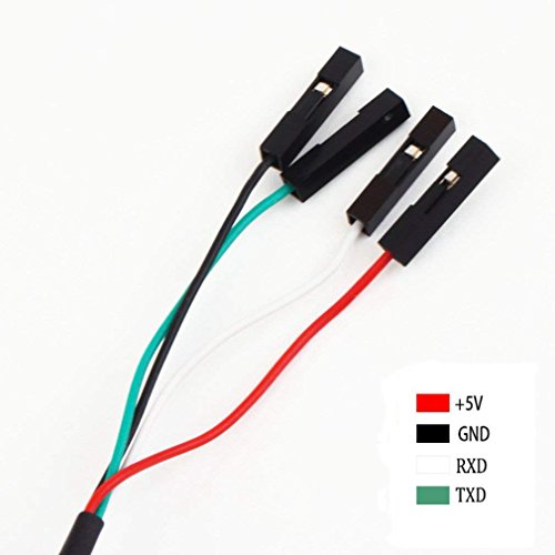 Youngneer PL2303TA USB to TTL Serial Cable for Raspberry Pi BeagleBone Programming Console Debug Cable 3.3Ft 5 Pack