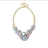 Meolin Flower Floral Necklace Collar Chian Necklace