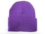 Knit Beanie / Purple