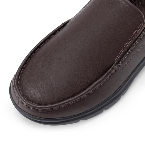FitVille Wide mens Loafer formal shoes for men Business Casual Shoes - EasyWalk V1
