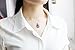 NEOGLORY Jewelry Vintage Owl Pendant Necklace Blue Crystal Rhinestone Necklace 17