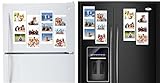 White Magnetic Picture Frames Collage for Refrigerator, School Locker, or any Magnetic Surface. Holds and Protects 12 – 4” x 6” Photos. 4-Pack. Each Frame Holds 3 Photos. Arrange Your Way.