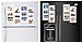 White Magnetic Picture Frames Collage for Refrigerator, School Locker, or any Magnetic Surface. Holds and Protects 12 – 4” x 6” Photos. 4-Pack. Each Frame Holds 3 Photos. Arrange Your Way.