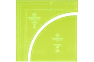 MISSOURI STAR QUILT CO. Drunkards Path Quilting Templates, Large | Curved Acrylic Tools for Use with 10” Precut Fabric Squares | Essential Quilt Supplies for Cutting Circle Patterns and Layer Cakes