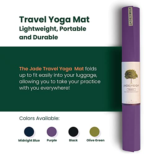 JadeYoga Travel Yoga Mat Women & Men's Portable & Lightweight Travel