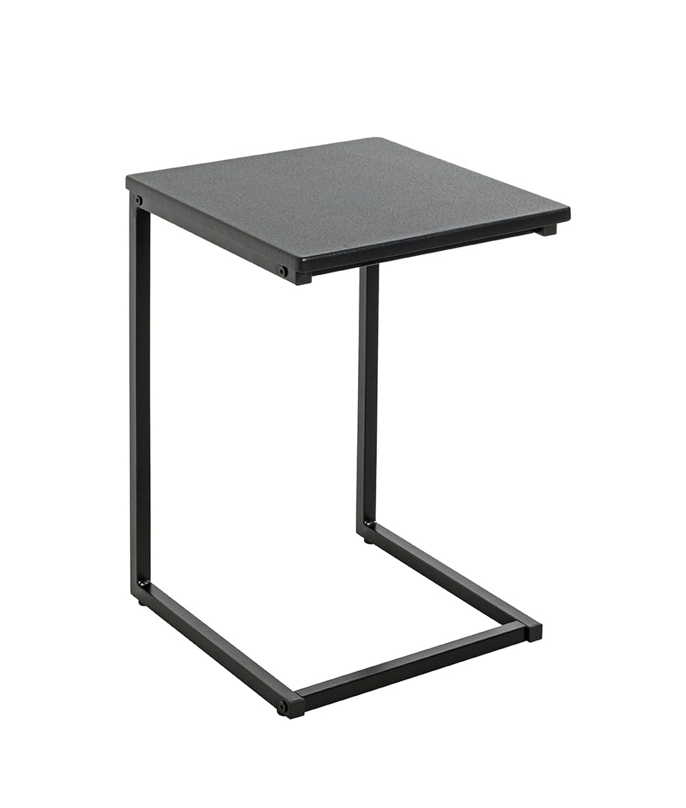 HAKU End Table black, MDF - Dim.: W 33 x H 60 x D 35 cm, Style: Modern