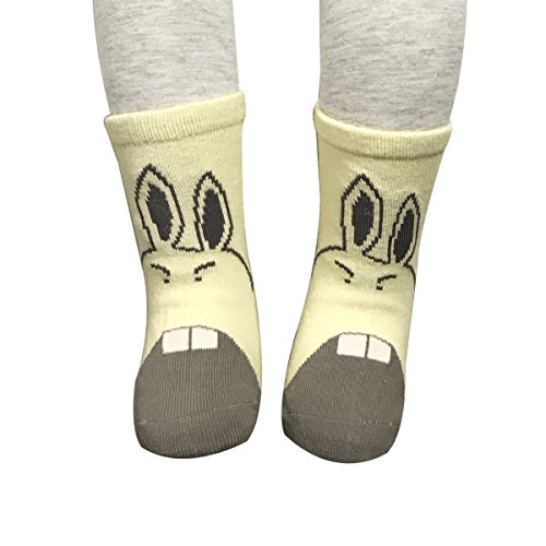 Bowbear 5-Pair Spunky Designs Baby Socks, Lively