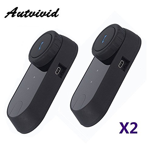 Autvivid 2 x 800m water resistant bluetooth motorcycle …