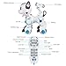 Toch RC Robot Dog, Cute Pets Smart Intelligent Walk Sing Dance Dog for Kids Toddler Birthday Gift