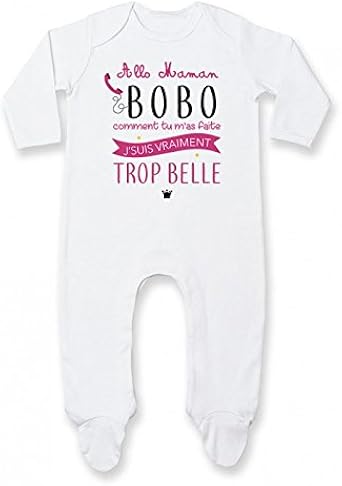 Pyjama Bebe Allo Maman Bobo Comment Tu M As Faite J Suis Vraiment Trop Belle Version Fille Amazon Fr Vetements Et Accessoires