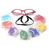 Kalevel Glasses Ear Girp Hook Eyeglass Ear Socks Sport Eyeglass Strap Holder Set (Black)