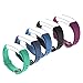 Letsfit ID130Plus HR Replacement Bands, Adjustable Accessory Bands for Letsfit Fitness Tracker ID130Plus HR, ID130Plus Color HR, 5 Pack (Black, Blue, Purple, Grey, Green)