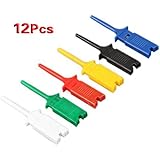 12X SMD IC 6 Colors Test Hook Clip Grabbers Test Probe