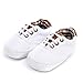 Infant/Toddler Baby Lace Up Soft Sole Sneakers Boys Basic Canvas First Walkers Shoes White
