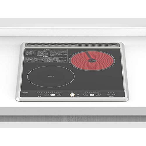 MITSUBISHI CS-H217B ブラック [ビルトインIHクッキングヒーター(幅45cm・1口IH+ラジエント)]商品画像