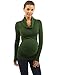 PattyBoutik Mama Cowl Neck Maternity Top (Dark Green M)