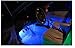 YIJINSHENG Car RGB 9 LED Strip Light Floor Decorative Atmosphere Lamps Interior Light With Remote Colorful Neon Light (Remote Control) (Remote Control)