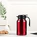 SDREAM 68 Oz Coffee Carafe Stainless Steel Double Walled Thermal Carafe Heat Retention Vacuum Thermos Tea Pot for Keeping Hot/Cold Beverage (Red)