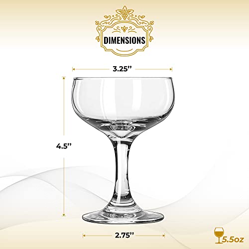 HISTORY COMPANY 1942 "Stork Club New York Champagne Cocktail Coupe