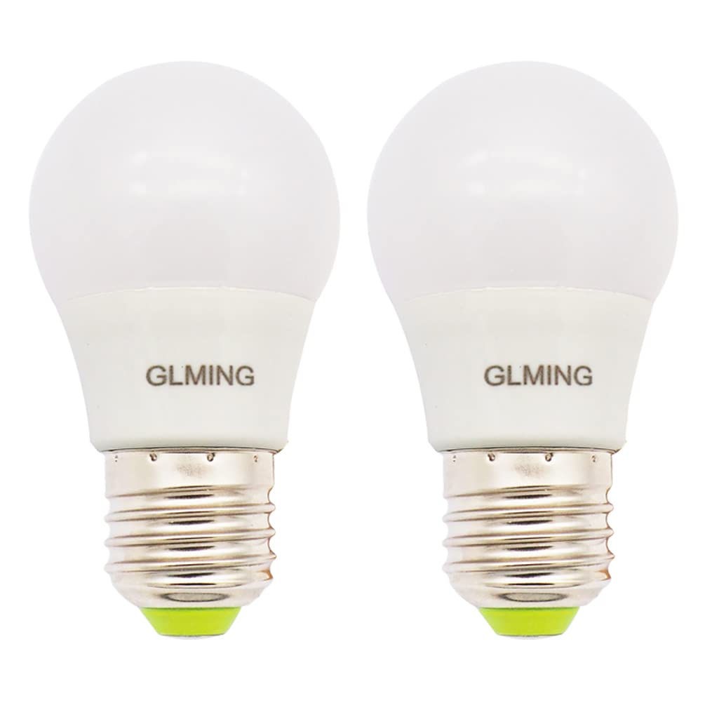 GLMING E27 3Watt 6-5730 SMD LED Ceramic Light Bulb 12V Low Voltage 30W Incandescent Lamp Replacement Home Lighting Warm White Pack of 2