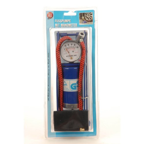 Lifetime Tools 4299 Foot Pump 1 Cylinder with Pressure Gauge 0 to 7 Bar