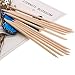 KINGMAS 100 Pcs Orange Wood Nail Sticks, Double Sided Cuticle Pusher, Multi Functional Nail Remover Cleaning Tool, Can also be used as Eye Brow Wooden Wax Sticks