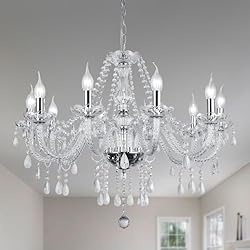 Baotree LIUMANG Modern Elegant 10 Lights K9 Crystal
