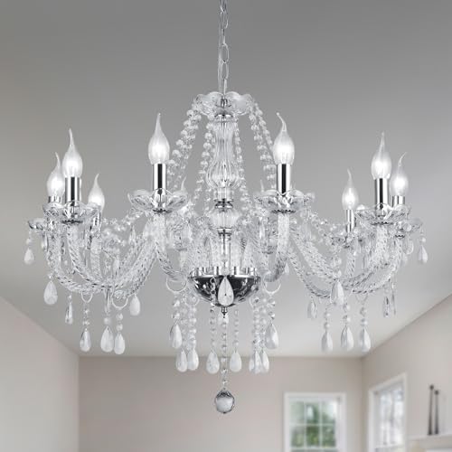 Baotree LIUMANG Modern Elegant 10 Lights K9 Crystal