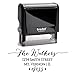 Return Address Family Last Name Surname Stamp Personalized Trodat Custom Self Inking Rubber Stamper | Housewarming Gift Stamp Wedding Custom Labels Black Ink