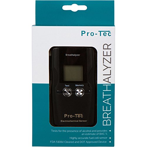 Pro-Tec X2000 breathalyzer | Portable Professional Grade Blood Alcohol screening Device | DOT and NHSTA Approved FDA 510(k) Cleared | Breath Meter