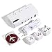 Best International Travel Adapter and Voltage Converter 200 Watts - Quiet Mode - 4 USB - Bonus Luggage TAG & CASE - 220V to 110V Travel Converter for UK/AUS/EU/Asia/Africa Guarantee