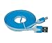 iShoppingdeals - for Trio Stealth 7" / 7.85" / 8" / 10.1" Tablet USB Data Sync Charging Transfer Cable Cord 6 Feet, Blue/White