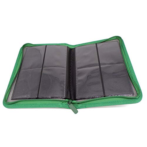 docsmagic.de Premium Pro-Player 4-Pocket Zip-Album Dark Green - 160 Card Binder - MTG - PKM - YGO