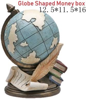 European Style Vintage Arts Globe Shaped Desktop Pen Holder Desk Organizer B